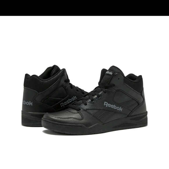 Reebok Royal BB4500 Hi 2 Shoes Leather Basketball Shoes- Black Alloy - Picture 6 of 10